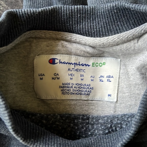 Vintage Champion ECO authentic navy blue crew neck sweatshirt - Picture 4 of 4